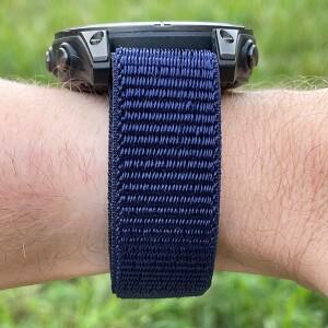 Garmin Tactix 8 Delta/Fenix 8 7X/Epix Pro/G1/Forerunner 965/Enduro 3 후크 루프 짠 스포츠 스트랩용