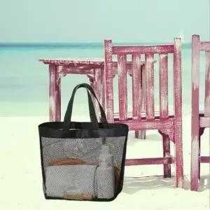 ( )it 비치백 수영가방 망사가방 샤워 비취 오픈형 메쉬백중