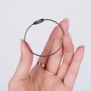 ( )와이어 키링부자재 링키링 와이어키링 와이어링 키링 블랙