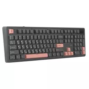 지클릭커 제주WK107 1K 파도스위치 풀윤활 무선 블루투스 기계식 키보드 머큐리 핑크 유채꽃노랑축