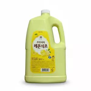 엘지생활건강 퐁퐁 구연산 레몬식초 주방세제 3L 4개