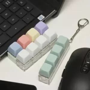 파스텔 키캡 키링 키홀더 열쇠고리 스트레스 해소 딸깍이 키보드