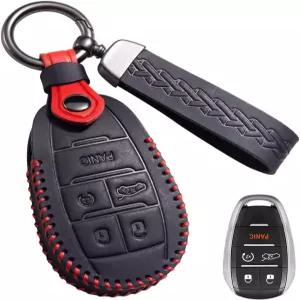 알파 로미오 키 포브 커버 가죽 자동차 케이스 프로텍터 체인 홀더 줄리아 스텔비오 토날레 스파이더