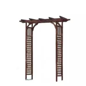 정원 아치 방부목 꾸미기 넝쿨 장미