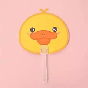 어린이용 캐릭터 부채 여름용 동물 손잡이 휴대용 팬-WFHZN86