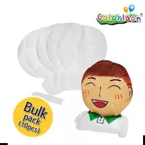 얼굴 풍선 컬러룬 만들기 10인 색칠 입체