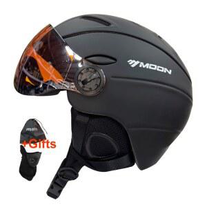 MOON FESSIONAL 일체형 보드 스키 하프 스노우 남성 고글 헬멧 여성 스포츠 커버