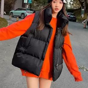 도톰 디자인 조끼 오버핏 패딩 러블리 여성 남성패딩