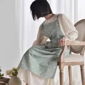 원피스형 꽃무늬 면 플라워 앞치마 에이프런 감성