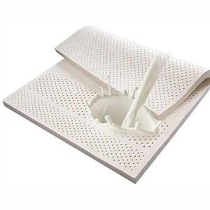 100% 천연 라텍스 매트리스 - , 통기성 및 편안함, 내구성, 비붕괴 디자인, 2.5cm 메모리 폼 토퍼, 킹 사이즈 210 230cm(83 91인치)