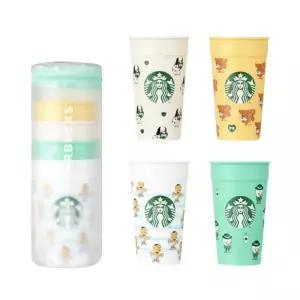 [정품] Starbucks x Bebe De Pino Stacking Cup Set (Set of 4) 스타벅스 베베드피노 스태킹 컵세트 (4개