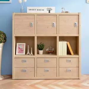 라벨라F 네블리 1200 3단 콤비 책장