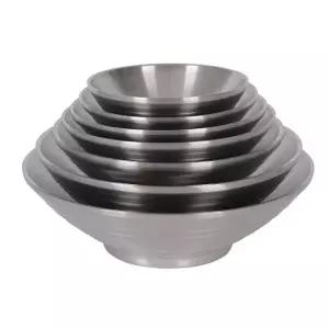 파도볼 무광 냉면기 33cm 이중 27종 식당용이중스텐면