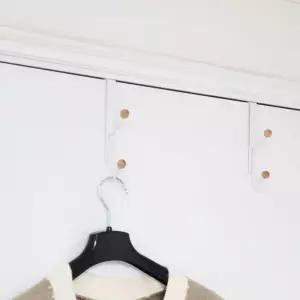 [라일리생활건강] Rly WL 원목 도어 후크 행거 볼타입