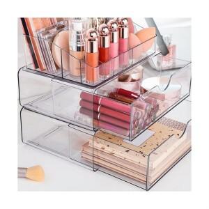 이지유 화장품 정리함 투명 아크릴 화장대 소품 수납 립스틱 보관 서랍형