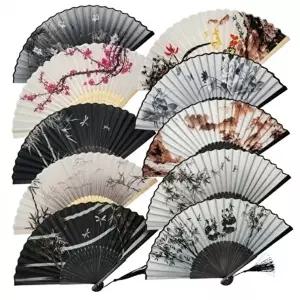 대나무 인기 전통 접이식 태슬 감성 부채 10종-WFI1H8W