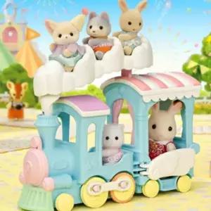 사막여우 인형 기차 장난감 피규어 패밀리 무지개구름 실바니안