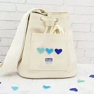 의류수선패치 열점착 하트 와펜 패치 블루-WFI28AV