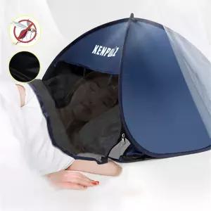 수면텐트 암막 헤드레스트 텐트 빛 자외선 빛차단 1인용 침대 해변 썬텐