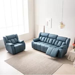 시트앤모어 요하네스 전동 1+3인 천연통가죽 경추 리클라이너 소파 KC4119