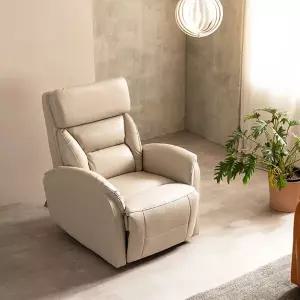 시트앤모어 프리다 2모터 1인 이태리천연통가죽 리클라이너 소파 KC4124