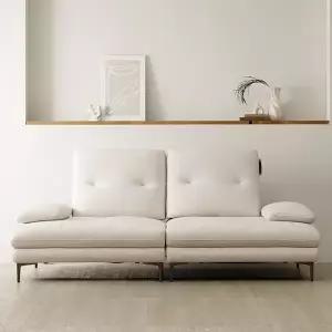 (수도권무료) 팔걸이 등받이 이동 스윙형 패브릭 3.5인 소파 (쿠션증정) BJ3236