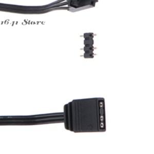 QL 120 ICUE Ready  RGB to 4핀 3핀 변환 케이블 해적선 컨트롤러와 호환