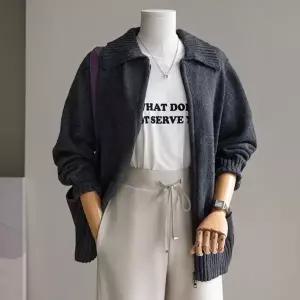 (안나앤플러스) 엔든 투웨이 가디건[가디건ECW34] 빅사이즈