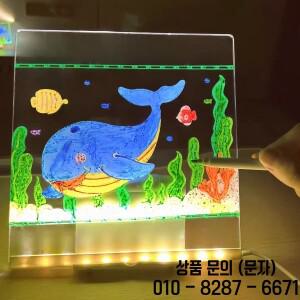 새로운 라이트 업 아크릴 메시지 보드 재사용 가능한 DIY 14세 이상 발광 그림판 램프 7가지 색상 펜 도매