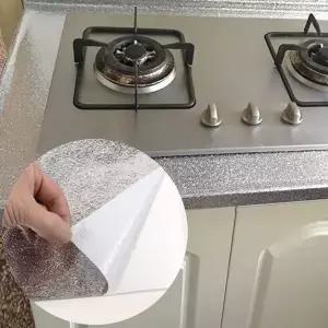 알루미늄 시트지 주방용 내열 인테리어 주방 은박 시트지 싱크대 방수 셀프 다용도은박 기름때 보호 시공