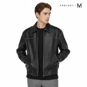 {매장정품} 프로젝트엠프로젝트엠 남성 PRJCT 오버핏 레더 블루종_EYD4J 1180092