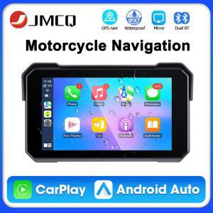 무선 Carplay 및 Android 자동 IPX7 방수 디스플레이 듀얼 블루투스 5.0 모토 모니터에 대 한 5 인치 오토