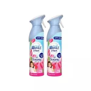 페브리즈 에어 실내탈취제 다우니향 165g x 2개 화장실 고기냄새 공기탈취제
