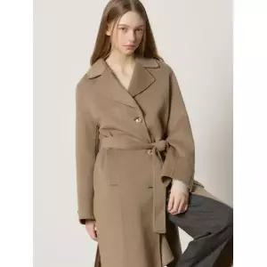 [ 하프독점/한정재고 ] [오조크(OZOC)] 벨티드 싱글 핸드메이드 코트 (택가격: 342000원)