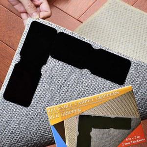 러그 테이프, 12개의 코너 그 , 양면 재사용 가능한 카펫 세척 미끄럼 방지 패드, 강력 접착 손상 없이 단단한 나무 바닥을 위한 테이프