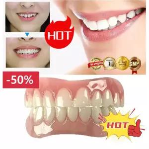 1 1+1 실리콘 틀니 세트 치아 교정 완벽한 미소 편안하고 아름다운 틀니 보정 소재 세트