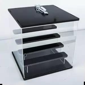 피규어보관함 4층 피규어 조명 LED 투명 장식장 진열장 케이스