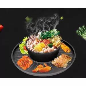 솥뚜껑 된장찌개 불판 원형 겸용 삼겹살 고기판 무쇠