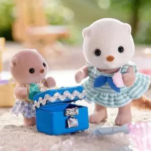 장난감 실바니안 스노클링세트 인형 반짝이는 패밀리 해달자매의 피규어