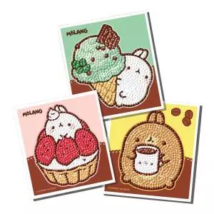 [아트박스]/하비스스퀘어 몰랑 달달한 몰랑이 보석십자수 스티커 10x11cm BST3-601