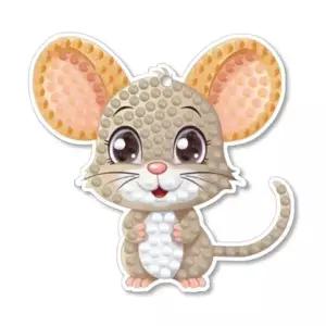 [아트박스]/하비스스퀘어 12간지 시리즈 쥐 보석십자수 키링 6x7cm