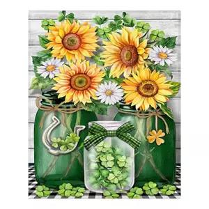 [아트박스]/하비스스퀘어 명화풍경 행운의 해바라기와 클로버 캔버스 40x50cm