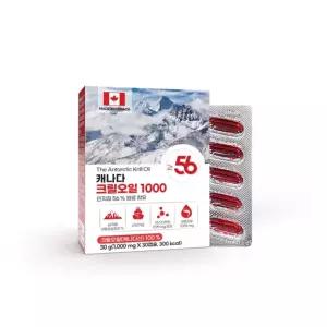 크릴오일 1000 캐나다산 30캡슐 인지질56% 함유