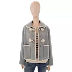 [롯데백화점]SOUP 뽀글 플렛카라 토글장식 자켓 SBAJKM2