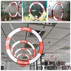 FPV 레이싱 목표 게이트 비행기 드론 횡단 장애물 3 인치 Tiny Whoop Racer RC 훈련을위한 문을 통해