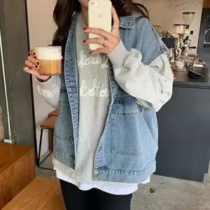 조끼베스트 여자 데님 간절기 베스트 봄 가을 청 조끼