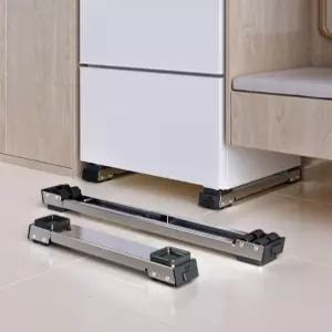 가전제품 대형가구 세탁기 미끄럼 방지 청소용이 레일 이동식 건조기 냉장고