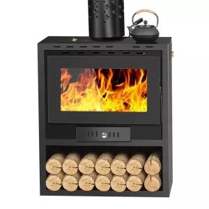실내 펠릿 주물 불멍 벽난로 유럽식 야외겸용 화목난로