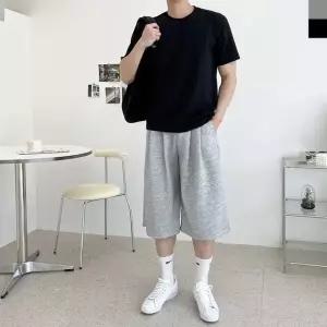 블레오 남자 버뮤다 7부 와이드 트레이닝 반바지 DM2512161479