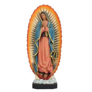 BC 가톨릭 과달루페 성모상, 제단을 위한 축복받은 성모 마리아 모상, 어머니께 드리는 종교적 선물, 영감의 집 장식, 14.75인치 높이, 손 페인팅: 빌드클래식